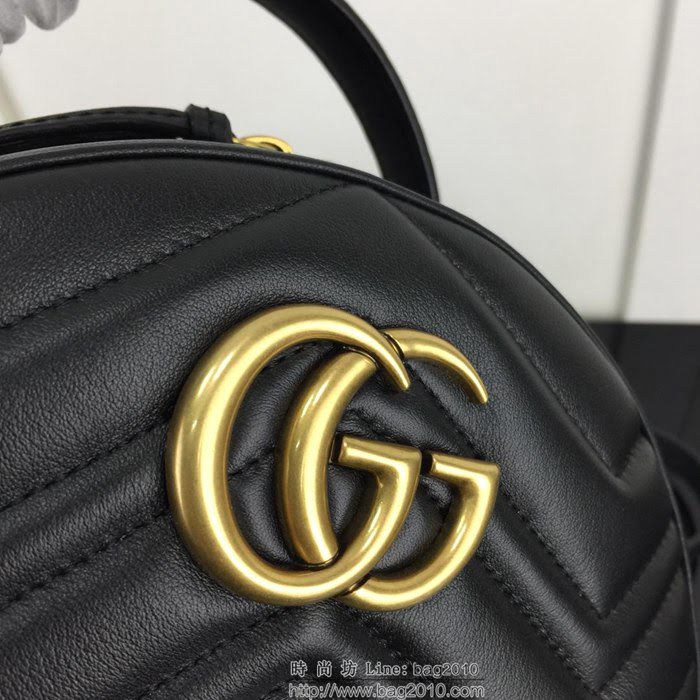 GUCCI古馳 新款 專櫃品質 頂級原單 476671 克色 女款 雙肩包HY1404